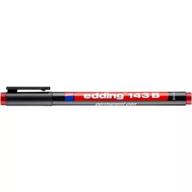 Alkoholos marker, OHP, 1 mm, EDDING 143 B, piros (TED143P)