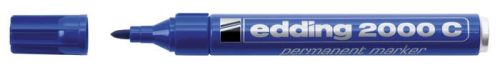 Alkoholos marker, 1,5-3 mm, kúpos, EDDING 2000, kék (TED2000K)