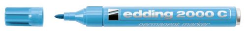 Alkoholos marker, 1,5-3 mm, kúpos, EDDING 2000, világoskék (TED2000VK)