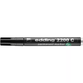   Alkoholos marker, 1-5 mm, vágott, EDDING 2200, fekete (TED2200FK)