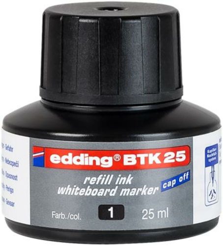 Utántöltő tábla- és flipchart markerhez, EDDING BTK 25, fekete (TED2511)