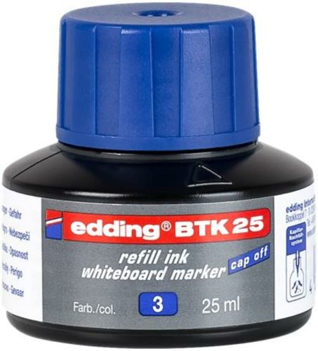 Utántöltő tábla- és flipchart markerhez, EDDING BTK 25, kék (TED2513)
