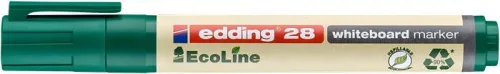 Tábla- és flipchart marker, 1,5-3 mm, kúpos, EDDING 28 Ecoline, zöld (TED28Z)
