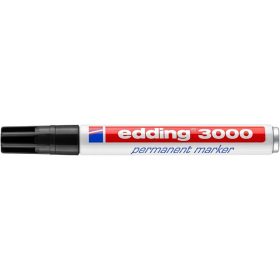   Alkoholos marker, 1,5-3 mm, kúpos, EDDING 3000, fekete (TED3000FK)