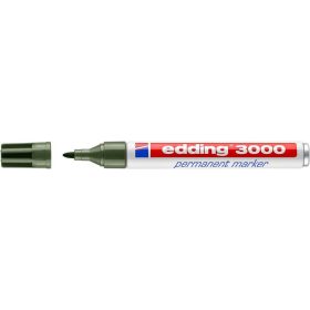   Alkoholos marker, 1,5-3 mm, kúpos, EDDING 3000, olívazöld (TED3000OZ)