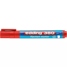   Flipchart marker, 1,5-3 mm, kúpos, EDDING 380, piros (TED380P)