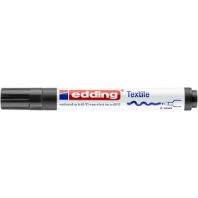   Textilmarker, 2-3 mm, kúpos, EDDING 4500, fekete (TED4500FK)