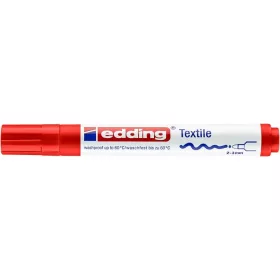 Textilmarker, 2-3 mm, kúpos, EDDING 4500, piros (TED4500P)