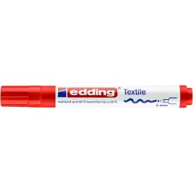Textilmarker, 2-3 mm, kúpos, EDDING 4500, piros (TED4500P)