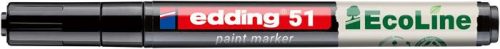 Lakkmarker, 1-2 mm, EDDING 51, fekete (TED51FK)
