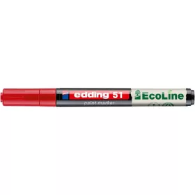 Lakkmarker, 1-2 mm, EDDING 51, piros (TED51P)