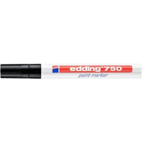 Lakkmarker, 2-4 mm, EDDING 750, fekete (TED75013)