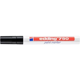 Lakkmarker, 2-4 mm, EDDING 750, fekete (TED75013)