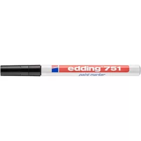 Lakkmarker, 1-2 mm, EDDING 751, fekete (TED751021)