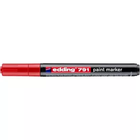 Lakkmarker, 1-2 mm, EDDING 791, piros (TED791P)
