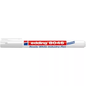  Alkoholos marker, 1-3 mm, kúpos, ipari, EDDING 8046, fehér (TED8046)