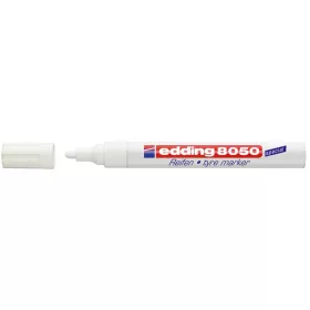   Gumijelölő marker, 2-4 mm, kúpos, EDDING 8050, fehér (TED8050F)