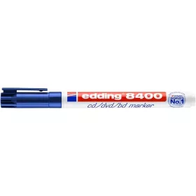   Alkoholos marker, CD/DVD, 0,5-1 mm, EDDING 8400, kék (TED8400K)