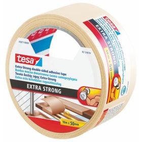   Ragasztószalag, kétoldalas, extra erős, 50 mm x 10 m, TESA Extra Strong (TESCS05671)