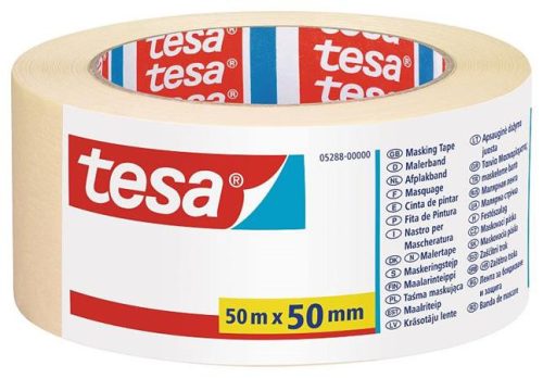 Festő- és mázolószalag, 50 mm x 50 m, TESA Standard 5089 (TESMA5089)