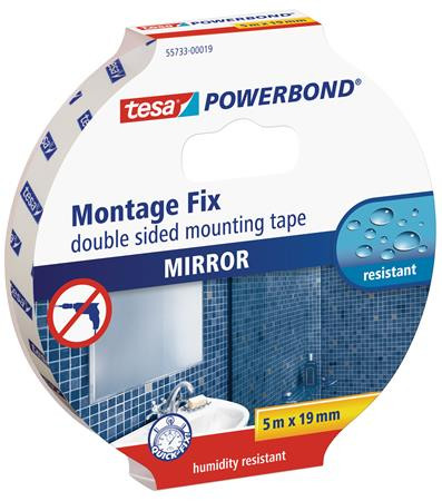Tükörragasztó szalag, 19 mm x 5 m, TESA Powerbond (TESMO55733)