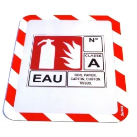   Infokeret, öntapadós háttal, A4, DJOIS Magneto Safety, piros-fehér (TF194973)