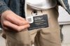 Azonosítókártya-tartó, műanyag, nyitott, fekvő, 54x85 mm, DJOIS (TF200429)