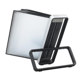   Bemutatótábla tartó, asztali, A4, 10 db bemutatótáblával, DJOIS Veo, ezüst-fekete (TF744117)