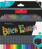 Színes ceruza készlet, háromszögletű, FABER-CASTELL Black Edition,  100 különböző szín (TFC116411)