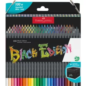   Színes ceruza készlet, háromszögletű, FABER-CASTELL Black Edition,  100 különböző szín (TFC116411)
