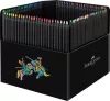 Színes ceruza készlet, háromszögletű, FABER-CASTELL Black Edition,  100 különböző szín (TFC116411)