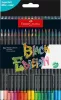 Színes ceruza készlet, háromszögletű, FABER-CASTELL Black Edition,  36 különböző szín (TFC116436)