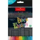 Színes ceruza készlet, háromszögletű, FABER-CASTELL Black Edition,  36 különböző szín (TFC116436)