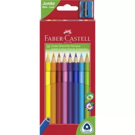   Színes ceruza készlet, háromszögletű, FABER-CASTELL Jumbo, 10 különböző szín (TFC116510)
