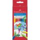 Színes ceruza készlet, háromszögletű, FABER-CASTELL Papagáj, 12 különböző szín (TFC116512)