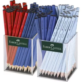   Grafitceruza display, B, háromszögletű, FABER-CASTELL Grip 2001, vegyes (TFC117040)