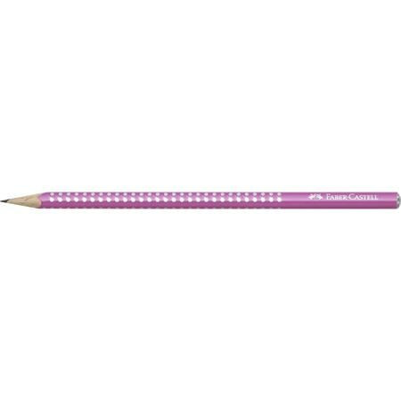 Grafitceruza, B, háromszögletű, FABER-CASTELL Sparkle Pearl, gyöngyházfényű pink (TFC118212)