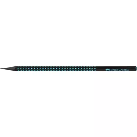   Grafitceruza, B, háromszögletű, FABER-CASTELL, Sparkle Midnight, fekete/óceánkék (TFC118268)