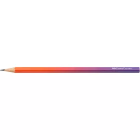   Grafitceruza, B, háromszögletű, FABER-CASTELL Flow, piros-lila (TFC118404)