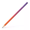 Grafitceruza, B, háromszögletű, FABER-CASTELL Flow, piros-lila (TFC118404)