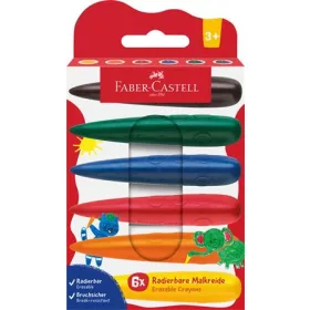   Zsírkréta készlet, FABER-CASTELL, 6 különböző szín (TFC120409)