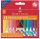 Zsírkréta, háromszögletű, FABER-CASTELL Jumbo Grip, 12 különböző szín (TFC122540)