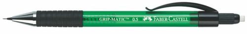 Nyomósirón, 0,5 mm, FABER-CASTELL Grip Matic 1375, zöld (TFC137563)