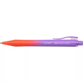   Golyóstoll, 1 mm, XB, nyomógombos, piros-lila tolltest, FABER-CASTELL Daily Ball Flow, kék (TFC140682)