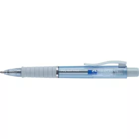   Golyóstoll, 1 mm, XB, nyomógombos, égkék testszín, FABER-CASTELL Poly Ball View Aurora, kék (TFC145766)