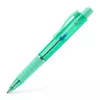 Golyóstoll, 1 mm, XB, nyomógombos, mentazöld testszín, FABER-CASTELL Poly Ball View Aurora, kék (TFC145767)