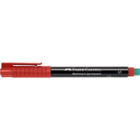   Alkoholos marker, OHP, 0,4 mm, FABER-CASTELL Multimark 1523, piros (TFC152321)