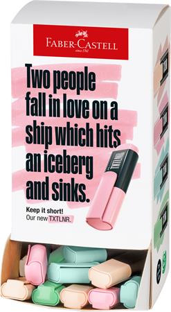 Szövegkiemelő display, mini, FABER-CASTELL TXTLNR, pasztell színek (TFC154201)
