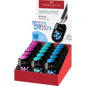  Hegyező display, kétlyukú, 2 tartályos, FABER-CASTELL, vegyes színek (TFC183535)