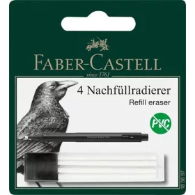   Pótbél precíziós radírstifthez, 4 darabos, FABER-CASTELL (TFC185697)